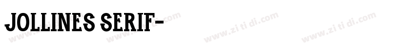 Jollines Serif字体转换